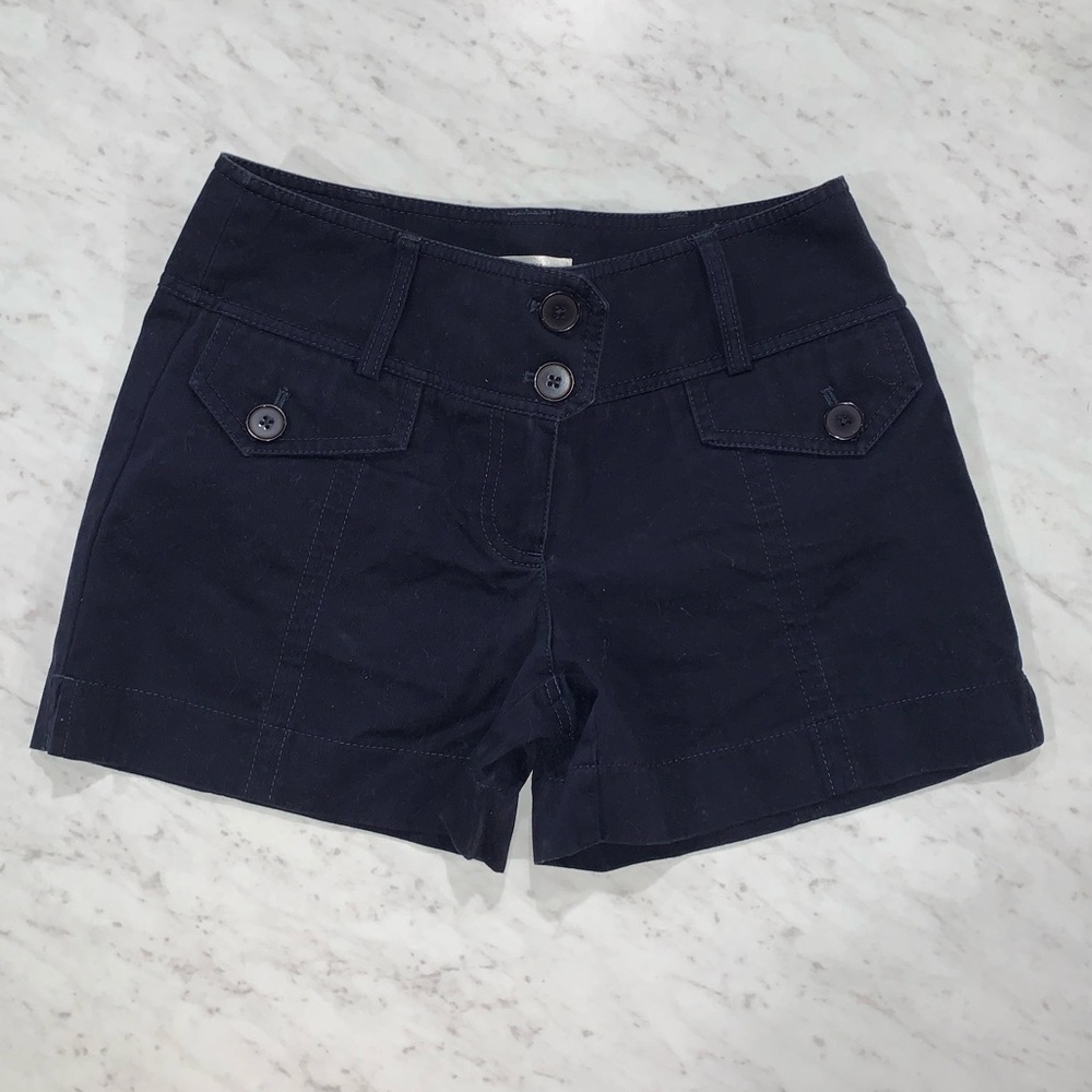 Ann Taylor LOFT Navy Khaki shorts